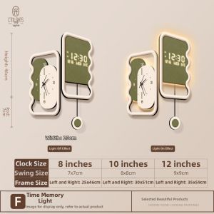 CTYLIGHTZ | Digital Perpetual Calendar Corner Wall Clock