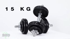 ดัมเบล 15 กิโล สีดำ - เครื่องออกกำลังกาย แบรนด์ IRONTEC