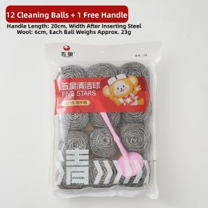 SENGAOPAI | Dish Washing Steel Wool Ball Heavy Duty Kitchen Scrubbing
