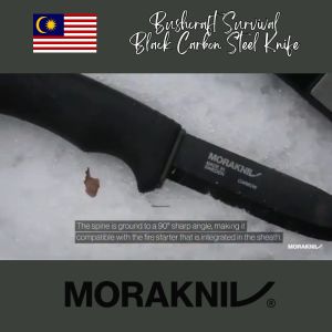 MORAKNIV Bushcraft Survival Black Carbon Steel Knife