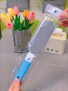 4in1 Portable Lint Roller Pet Hair Remover Long Brush Lint Remover Cleaning Brush Clothes Brush