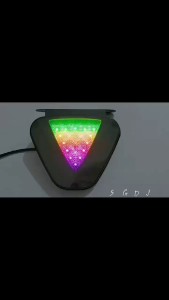 💥STs Shop-10💥สีสันขับรถ Anti-Tracking คําเตือน12 V 24 V กันน้ำแฟลชโคมไฟ LED ใหม่ ที่มีประกายไฟท้ายรถบรรทุก SC-QTY