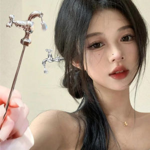 Women Vintage Faucet Plug Hair Sticks for Girls Simple Metal Sword Snake Chopstick Hairpins Hairstyle Design Tools Accessories