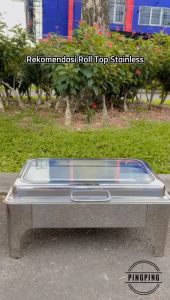 【COD / Bayar Ditempat】 PROMO Chafing Dish segi / RollTop segi Kaca