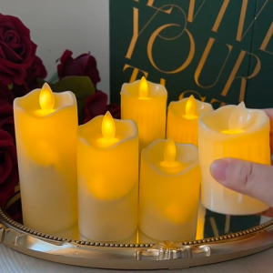 【SG】 3Pcs/Set Led Candles Simulated Flame Candle Lamp LED Flameless Candle Lights