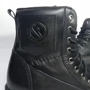 Sepatu Boots Safety Pria KULIT Hitam 100% OR1G1NAL Real PICTURE FOR BIKERS TOURING TRACKING AR SHOES