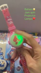 kids flip watch with light and projector Kuromi Melody Hello Kitty Cinnomoroll Pony Unicorn Ultraman Mario Spiderman Ironman Cars Malayisa ready stock