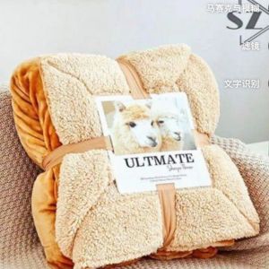 🐑ผ้าห่มขนแกะ รุ่นใหม่ ✅ขนาด 8ฟุต หรือ 230cm. × 200cm. 🧡เนื้อผ้าหนา3ชั้น สามารถห่มได้สองด้าน
