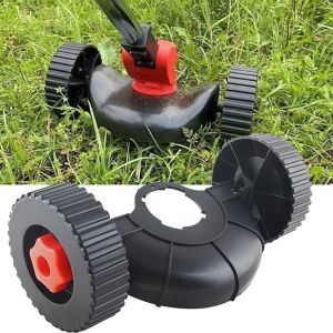 Adjustable Lawn Mower Auxiliary Wheel - Removable and Adjustable Height Ergonomic Lawn Mower Wheels Removable Grass Cutter Auxiliary Wheel Household Hand Push Wheel Lawn Mower Accessories