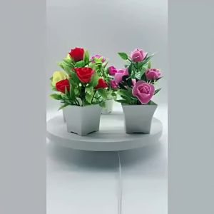 Artificial Simulation Potted Plant Flower Desktop Home Office Decoration