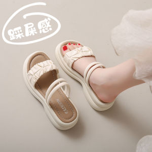 Fashionable Two-Way Wear Soft-Soled Summer Sandals for Women Maternity Slippers Casual Hollow out Low Cut PU Lined EVA Outsole