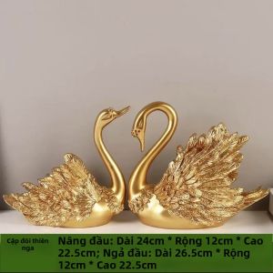 Phụ Kiện Trang Trí Thiên Nga Châu Âu Hiện Đại Kích Thước Lớn