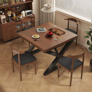 ZHUOHE | Dining and Business Square Table Walnut