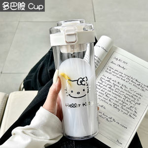 Cốc Nhựa Đơn Giản Cho Nữ Cốc Thể Thao Di Động Cốc Đựng Nước Dung Tích Lớn Cốc Cách Nhiệt Chống Bỏng Cốc Nhựa Cầm Tay Cốc Đựng Nước