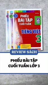 Sách - Combo Phiếu Bài Tập Cuối Tuần Toán + Tiếng Việt + Tiếng Anh Lớp 3 (35 Tuần Học) (Bộ 3 Cuốn) - MEGA - Newshop