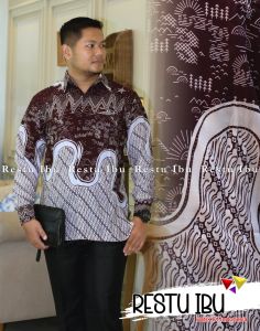 Kemeja batik pria/kemeja lengan panjang/kemeja kasual/kemeja batik lengan panjang/kemeja batik