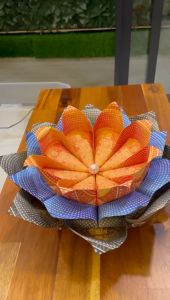 手工纸折莲花-地藏王莲花 Praying Sleeping Lotus