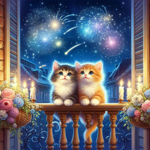 Huacan DIY Diamond Painting Cat Starry Sky Diamond Mosaic Animal Landscape Complete Kit Decorative paintings