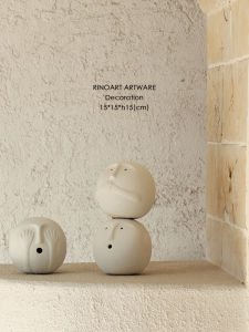 Ruonai Danish Tao Writer Wisdom Motto Miji Handmade Wheel-Throwing Wabi-Sabi Ornaments