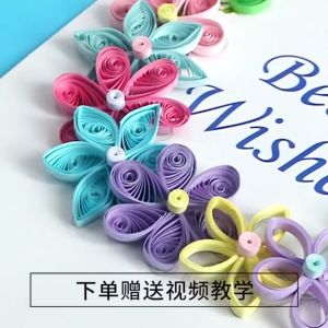 Complete Quilling Paper Material 1040 Strips Paper with 26 Kinds Necessary Tools Kit for Beginners Advanced Quiller Kids Adults Classroom Shop Wedding Party Decorations Paper Tool
