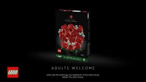 LEGO Icons 10328 Bouquet of Roses Building Set (822 Pieces) Flower Bouquet Building Blocks Bricks Toy Toys