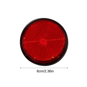 2-20pcs Round Reflector for Motorcycle EV Bike Waterproof Dustproof Night Warning M6 Screw Fixation Safety Accessory
