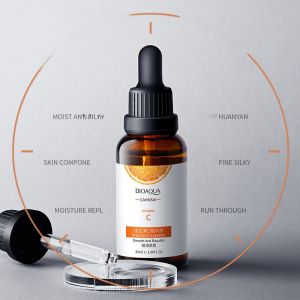 BIOAQUA Vitamin C Serum Facial Moisturizer Skin Brightening Liquid Essence for All Skin Types Hydrating Beauty Care Product