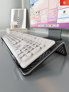 QINQI | Elevating Tilted Keyboard Stand