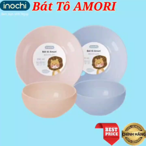 Combo 5 chén nhựa PP nguyên sinh inochi Amori 415ml kháng khuẩn bát chén nhựa cao cấp inochi bát chén nhựa