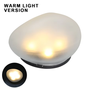 BALDR | Solar LED Pebble Stone Light Outdoor Waterproof Lawn Lamp Garden Decoration Light Courtyard Pathway Night Light for Villa Landsc