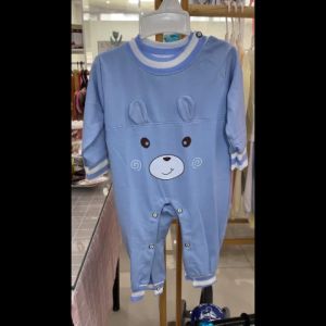 Body suit có tai 3D hình thú chất Cotton cho bé trai và bé gái