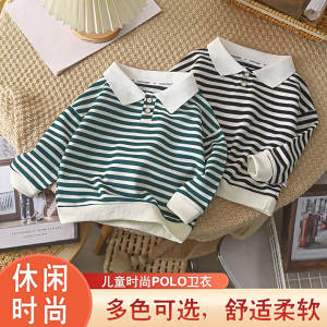 Áo Polo Kẻ sọc dài tay trẻ em áo thu đông kiểu tây cho bé trai bé gái áo mặc trong cổ bẻ trẻ em mềm mịn ATD1