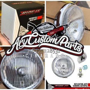 Headlamp lampu depan pesek cb 100 rx king gl pro tiger vixion ninja w175 megapro scorpio cb150 dll