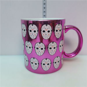 Cốc Thủy Tinh Sứ Đen Friday the 13th Mặt Nạ Sát Thủ Jason Cốc Nước Phong Cách Kinh Dị 401ml-500ml Cốc Thủy Tinh Sứ