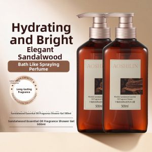 BAOZITI | Dandruff Control Itch Relief Wooden Scent Sandalwood Essential Oil Shampoo and Body Wash Set