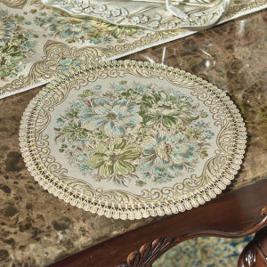 Anti-Slip Fabric Tray Coaster Bottle Mat European Style Home Decorative Lampshade Mat Ashtray Mat Plant Pot Mat Tableware Pad