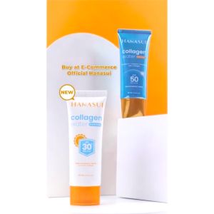 Hanasui Collagen Water Sunscreen SPF 30+ PA+++ 30ML - Ringan dan Mencerahkan