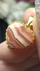 (certificate) Natural Rhodochrosite Pendant (附证书) 天然红纹石吊坠