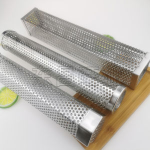 Outdoor BBQ Smoking Pipe 304 Stainless Steel Wood Chip Smoker Tube Charcoal Smoker Box BBQ Accessories Kitchen Cooking Tools