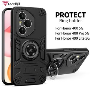 For Honor 400Lite Case For Honor 400 Pro 400Lite 400Pro 5G Armor Shockproof Ring Stand Holder Shell Coque Fundas