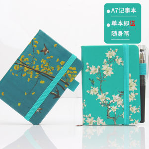 Bút Chì Mini Có Bao Bì Sổ Tay Trống Họa Tiết Chim Túi Đựng Đồ Dây Đeo Túi Sổ Tay Du Lịch Đồ Dùng Văn Phòng Phẩm Sổ Tay Du Lịch