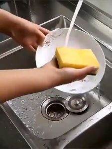 30ชิ้น ฟองน้ำล้างจาน - ฟองน้ำมหัศจรรย์อเนกประสงค์ - ฟองน้ำทำความสะอาดสองด้านสำหรับห้องครัวในครัวเรือน - แปรงครัว ฟองน้ำเช็ดหม้อที่ไม่เป็นรอย - แผ่นขัดภาชนะบนโต๊ะอาหาร