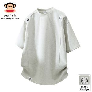 Paul Frank | Patched Construction Plain Loose Casual Mens Short Sleeve Tshirt