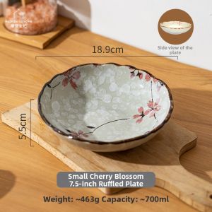 MODERN SWEETHOME | Snow Sakura Underglaze Porcelain Dish