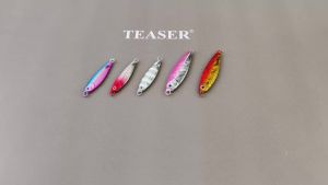 Mồi Câu Biển Giả Mồi Sắt Móc Câu TEASER J53 30/40G Có Lông Vũ Dùng Cho Câu Biển Câu Đá.