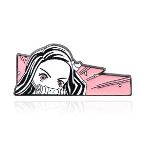Anime Demon Slayer Enamel Pins Brooch Tanjirou Nezuko Zenitsu Inosuke Metal Badge Brooches Clothing Bags Jackets Accessories