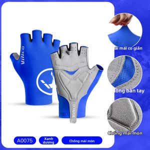 Găng Tay Đi Xe Đạp Nửa Ngón Thể Thao Chống Trượt Thoáng Khí Dành Cho Nam Và Nữ Găng Tay Xe Đạp Hấp Thụ Sốc Dành Cho Mùa Hè Tập Gym Yoga