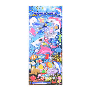 Shanle Marine Foam Stickers Three-Dimensional Soft Sponge Sticker Ocean Fish Underwater World Animal Reward Stickers Stickers