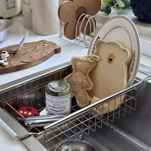 Gio Đựng Rau Quả Bằng Thép Không Gỉ 304 Giá Để Đồ Nhà Bếp Giá Để Đồ Trong Bồn Rửa Giá Để Đồ Dùng Đựng Thức Ăn Nhanh