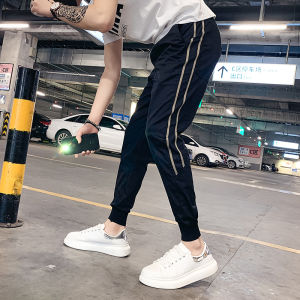 Mens Trendy Workwear Style Sports Pants Loose Fit Fashionable Breathable Casual Trousers Spring Summer Fashionable Slimming